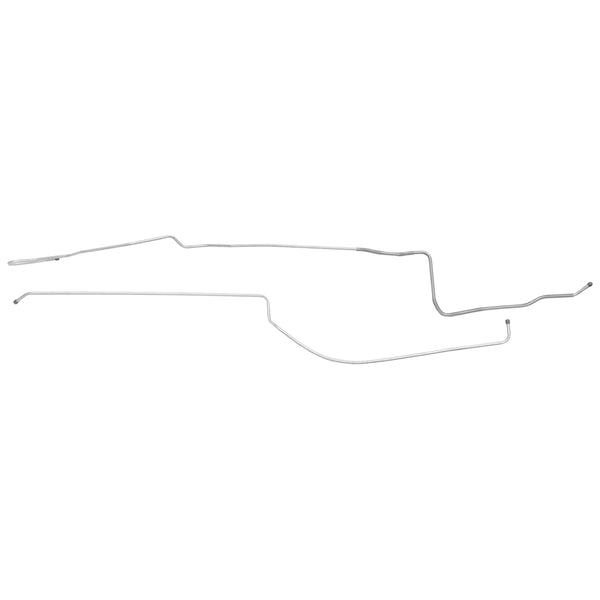 1974 Chevrolet Camaro (PS Routing) 3/8" Tank to Pump Main Fuel Lines 2pc, OE Steel