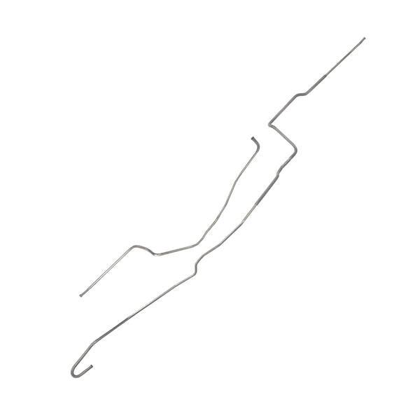 1975-78 Chevrolet Camaro (PS Routing) Tank to Pump 3/8" Main Fuel Lines 2pc, OE Steel