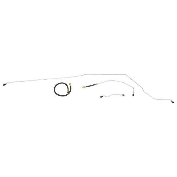 1988-92 Chevrolet Camaro V8 FI (DS Routing) Tank to Pump 3/8" Main Fuel Lines 3pc, OE Steel