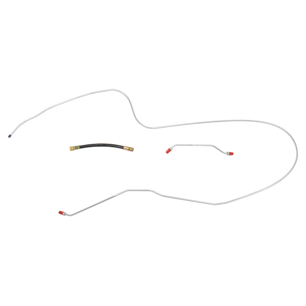 1988-92 Chevrolet Camaro V8 FI (DS Routing) Tank to Pump 5/16" Fuel Return Lines 2pc, OE Steel