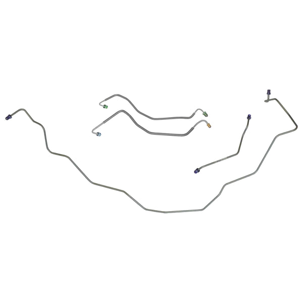 1973-75 Chevrolet El Camino/SS Manual Disc Front Brake Line Kit 4pc, OE Steel