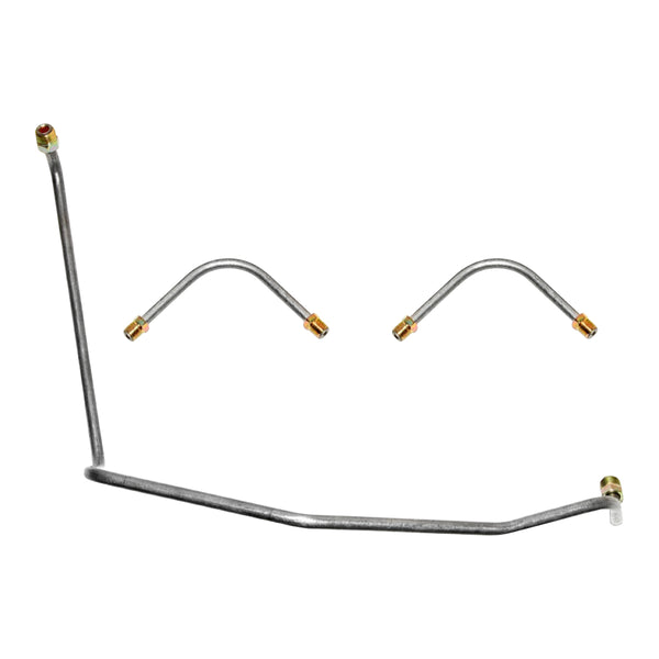 1969 Chevrolet El Camino/SS 396CID 4bbl Holley Dual-Feed 3/8", 5/16" Pump to Carb Lines 3pc (Requires Y Block), OE Steel