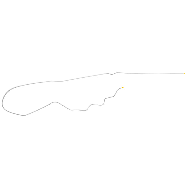 1983-88 Chevrolet El Camino V8 Carbureted Only (PS Routing) 1/4" Fuel Return Line 1pc, OE Steel