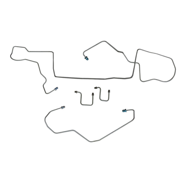 2006-13 Chevrolet Impala Four-Wheel Disc w/ABS Front Brake Line Kit 4pc, OE Steel