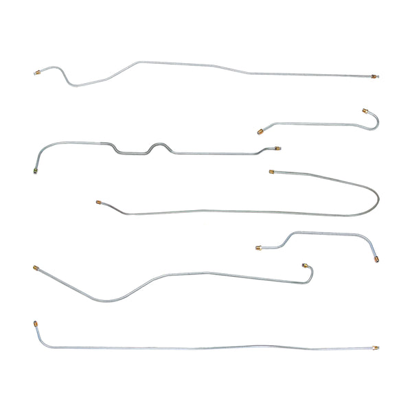 1936 Chevrolet Standard 109" WB Drum Brake Line Kit 6pc, OE Steel