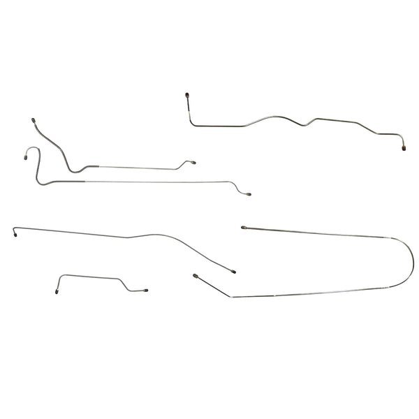 1952 Chevrolet Special Hardtop Complete Drum Brake Line Kit 6pc, OE Steel