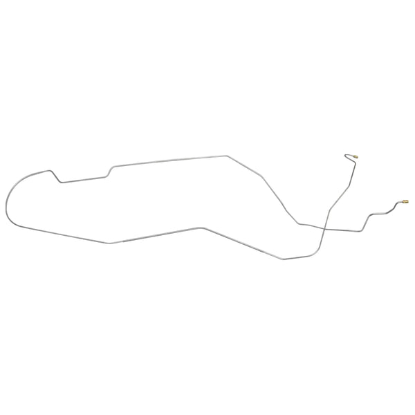 1955-57 Chevrolet Passsenger Car Manual & Power Drum Or Disc Brake Conversion 3/16" F to R (Outside Frame) Brake Line (2 of 2), OE Steel