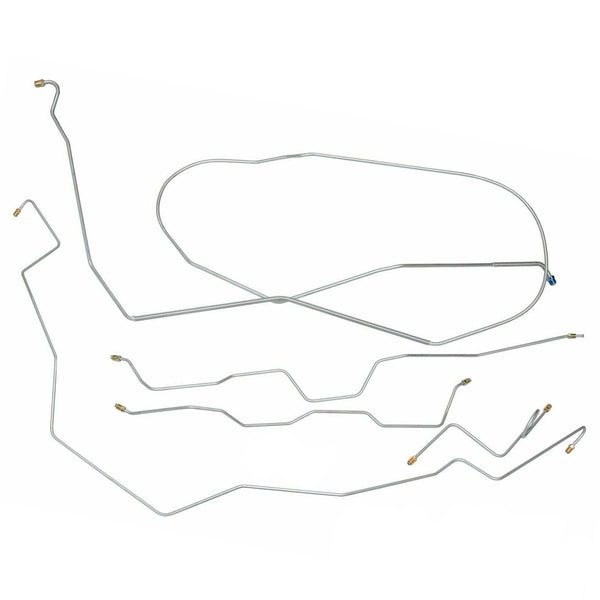 1967-68 Chevrolet Impala/SS (Conversion Kit Upgrade) Hardtop Power Disc Brake Conversion Line Kit 5pc, OE Steel