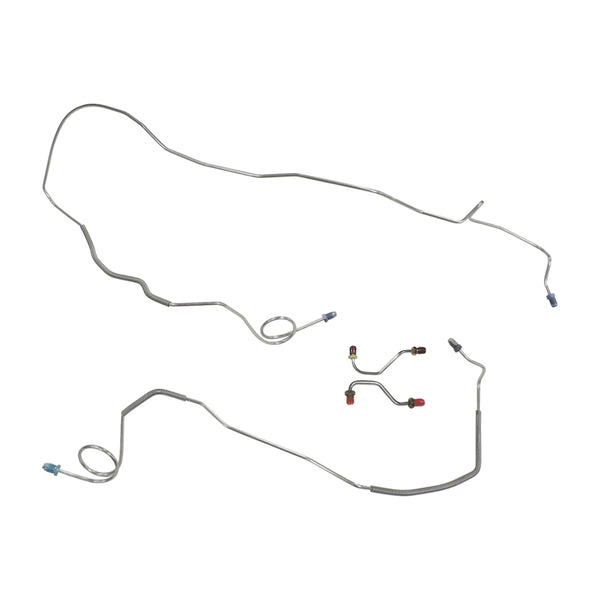 1991-94 Chevrolet Caprice/Impala (All Models) Power Disc Front Brake Line Kit 4pc, OE Steel