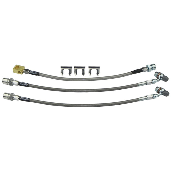 1973-77 Monte Carlo Grand Prix Cutlass Regal Stainless Braided Brake Hose KIt 3pc