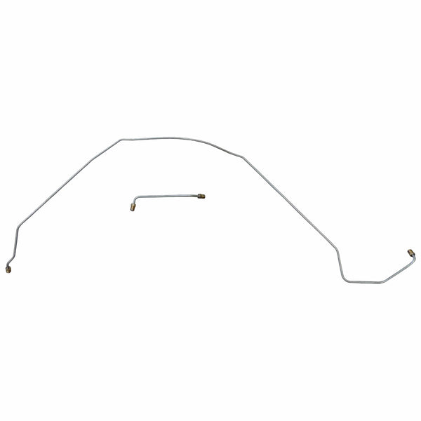 1964-66 Chevrolet Chevelle/Malibu/El Camino (1966 NON SS ONLY) Drum Brakes 3/16" Right & Left Front Brake Lines, 2pc, OE Steel