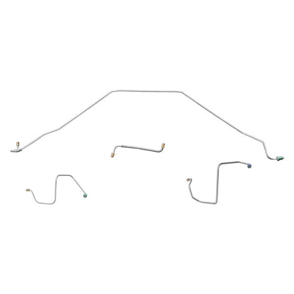 1967 Chevrolet Chevelle/Malibu/SS Manual Drum Front Brake Line Kit 4pc, OE Steel