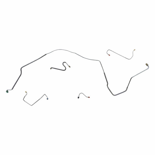 1967 Chevrolet Chevelle/Malibu/SS Manual Disc Front Brake Line Kit 5pc, SS Only, OE Steel