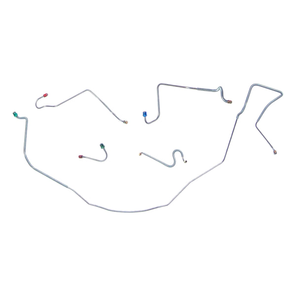 1967 Chevrolet Chevelleve Malibu SS Power Disc Front Brake Line Kit 5pc, SS Only, OE Steel