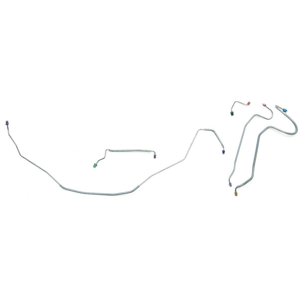 1968 Chevrolet Chevelle/El Camino (SS Only) Manual Disc Front Brake Line Kit 5pc, OE Steel