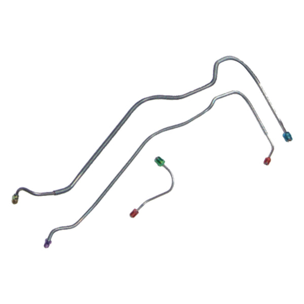 1968-69 Chevrolet A-Body 1969 Pontiac Grand Prix Power Disc M/C Lines 3pc, OE Steel