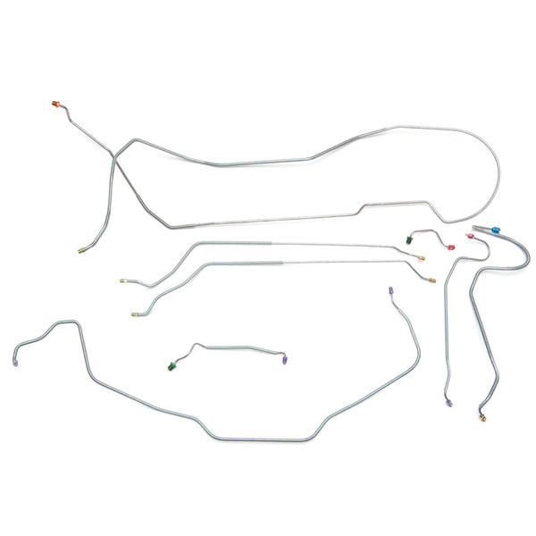 1969 Chevrolet Chevelle/Malibu/SS Hardtop Manual Disc Brake Line Kit 8pc, OE Steel