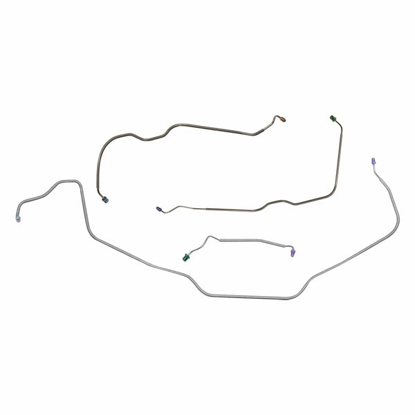 1969 Chevrolet Chevelle/Malibu/El Camino Power Drum Front Brake Line Kit 4pc, OE Steel