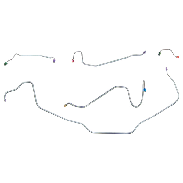 1969 Chevrolet Chevelle/Malibu/El Camino Manual Disc Front Brake Line Kit 5pc, OE Steel