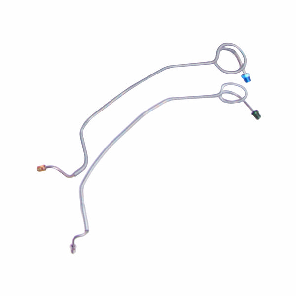 1969-72 Chevrolet Chevelle El Camino Manual Drum Master Cylinder Lines 2pc, OE Steel