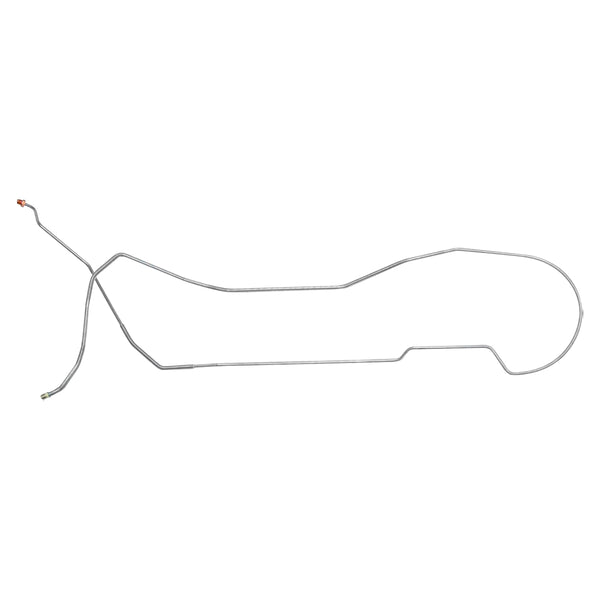 1969-72 GM A-Body Hardtop Disc Conversion 1/4" F to R Brake Line 1pc, OE Steel