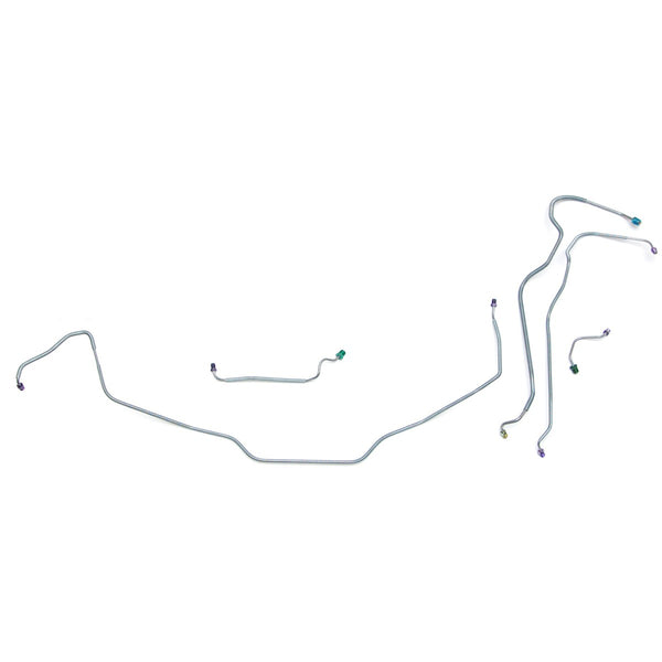 1970 Chevrolet Chevelle Malibu El Camino Power Disc Front Brake Line Kit 5pc, OE Steel