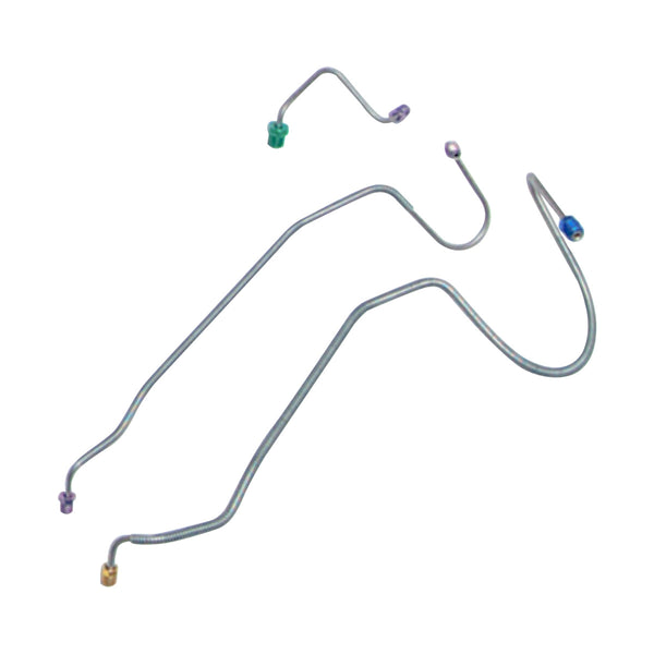 1970 Chevrolet A-Body Manual Disc 3/16", 1/4" M/C Brake Lines 3pc, OE Steel