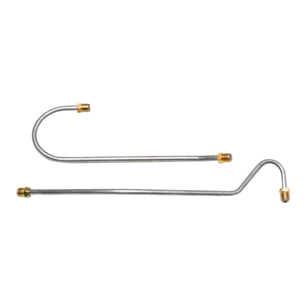 1964-65 Chevrolet Chevelle El Camino (Disc) 327CID-350HP 4bbl Holley Single Feed  L76/79 5/16" Pump to Carb Lines 2pc, OE Steel