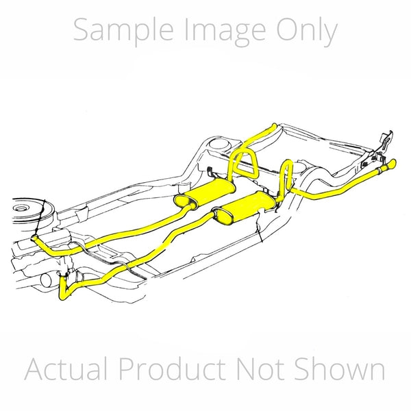 1968 Chevelle SS Big Block Complete Exhaust Kit 2-1/4" Tail Pipe 2-1/2" head pipes 2-1/4" Tail Pipes Stock Style Mufflers