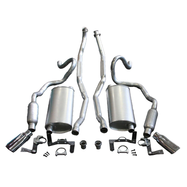 1969 Chevelle Complete Exhaust System For Big Block 2-1/2 Head Pipes 2" Tail Pipes With Resonators