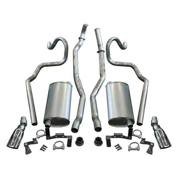 1969 Chevelle Complete Exhaust System For Big Block 2-1/2 Head Pipes 2" Straight Tail Pipes