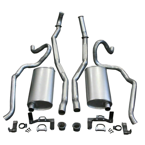1970-72 Chevrolet Chevelle Complete Exhaust System For Big Block 2-1/2 Head Pipes 2" Straight Tail Pipes