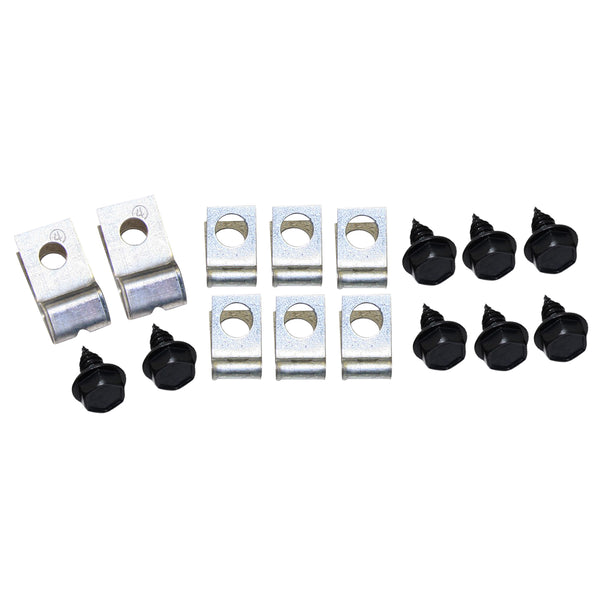 1955-64 Chevrolet Car (All Models) Disc Brake Conversion Brake Line Clip Kit, 16pc