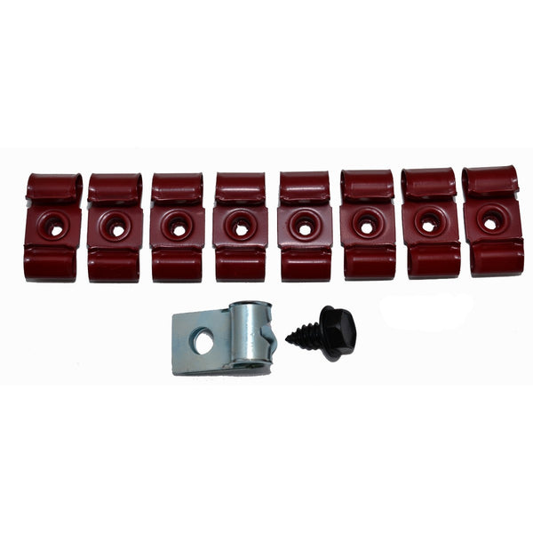 1965-66 GM Full Size, Impala 3/8" Fuel Line Clips No Return Line 10pc
