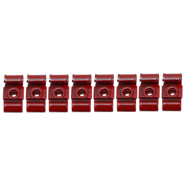 1967-68 Chevrolet GM Full Size, Impala 3/8" or 5/16" Fuel Line Clip Kit - No Return Fuel Line 8pc