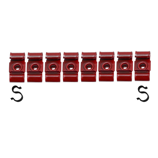 1967-68 GM Full Size, Impala 3/8" Fuel Line Clips With 1/4" Return Line 10pc