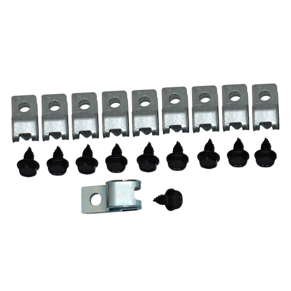 1969-70 GM Full Size, Impala 3/8" Fuel Line 1/4" Return Line Clip Kit 20pc