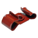 Brake and Fuel Line Clip Double Line Clip with Rivet Painted Red 1pc
