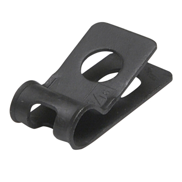 Brake and Fuel Line Clip Single R Style 5/16" Painted Black 1pc