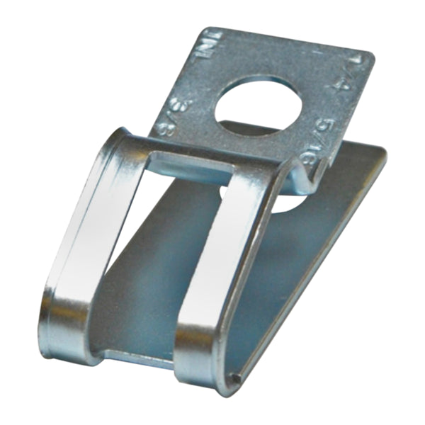 Brake And Fuel Line Clip 3/8"  5/16" & 1/4" Triple Line Clip Silver Zinc 1pc