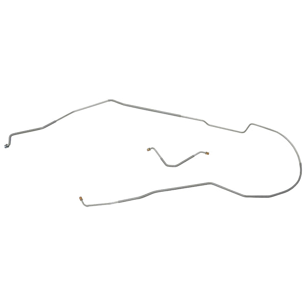 1970 Chevrolet Monte Carlo Power Disc 1/4" F to R Brake Lines 2pc, OE Steel