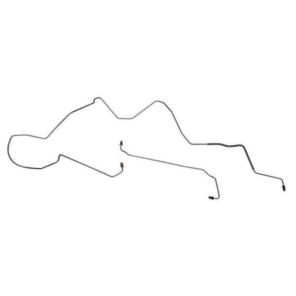 1997-1999 Chevrolet Monte Carlo, Front Disc-Rear Drum with ABS, Right and Left Front Brake Lines - 2pc - OE Steel