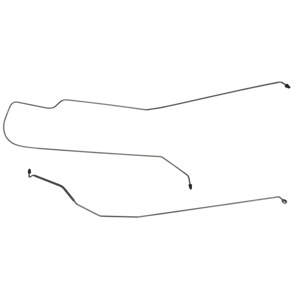 1997-1999 Chevrolet Monte Carlo, Front Disc-Rear Drum with ABS, Rear Axle Brake Lines - 2pc - OE Steel