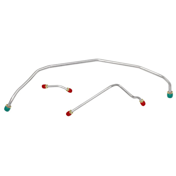 1970-71 Chevrolet Monte Carlo 454CID 4bbl Holley LS6 Long Pump 3/8", 5/16" Pump to Carb Lines 3pc, OE Steel