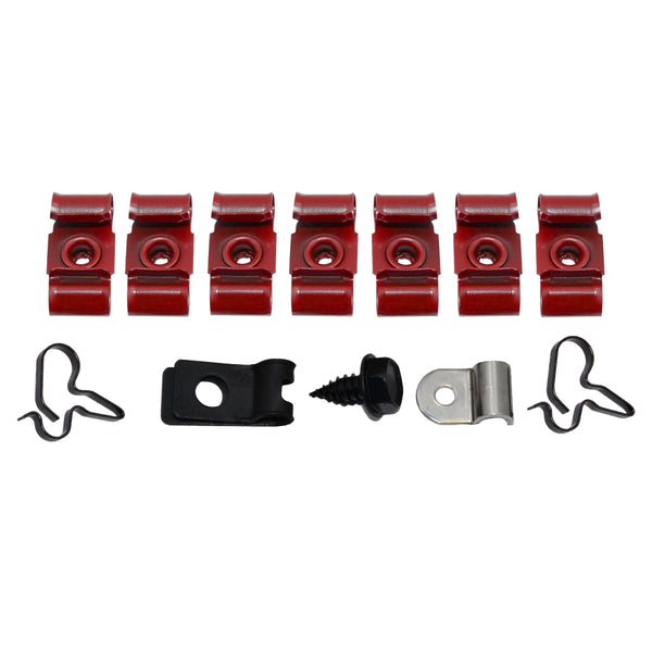1967 Chevrolet Chevy II X-Body Nova Brake Line Clip Kit 12pc