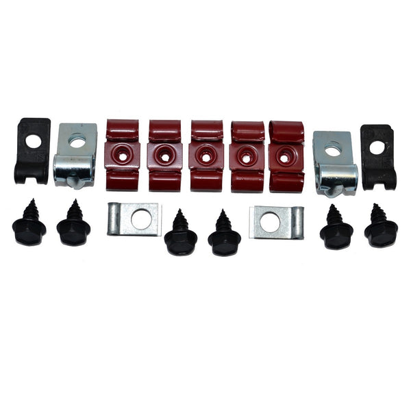1966 Chevrolet X-Body Nova Brake Line Clip Kit 8pc