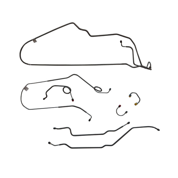 1971 Chevrolet Nova - SS Manual Drum Brake Line Kit 7pc OE Steel