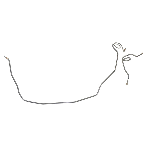 1973-74 Nova/Ventura/Apollo/Omega, Power/Manual Disc, Right & left Front Brake Lines, 2pc OE Steel