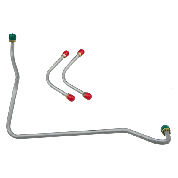 1968 Chevrolet Nova/SS 396CID 4bbl Holley Dual-Feed 3/8", 5/16" Pump to Carb Lines (Requires Y Block) 3pc, OE Steel
