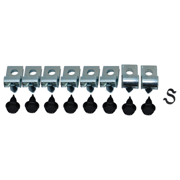1975-79 Chevrolet X-Body Nova Fuel Line Clip Kit 3/8" w/Return 17pc